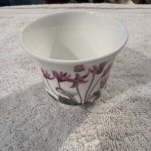Portmeirion Fine China Floral & Butterfly Design Small Planter Or Vase Made In E